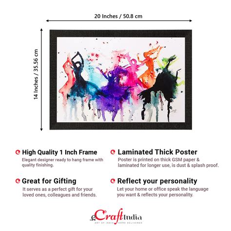 Abstract Colorful Women Matt Textured UV Art Painting - eCraftIndia Online