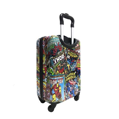 Marvel Comic Heroes Hard-Sided Tween Spinner Luggage 20 Inches Carry-On ...
