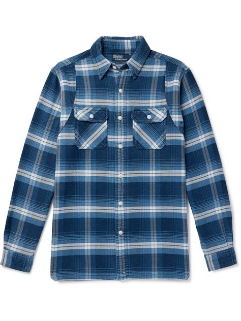 Polo Ralph Lauren - Checked Cotton-Flannel Shirt - Blue Polo Ralph Lauren