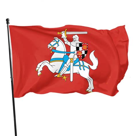 Historical-Lithuanian-Horseman-Flag-Unique-Design-Vytis-Lithuania-Grand-Duchy-Flag-House ...