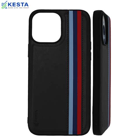 iPhone 13 Pro Cover - Phantom Black Leather Case (Shock Proof)
