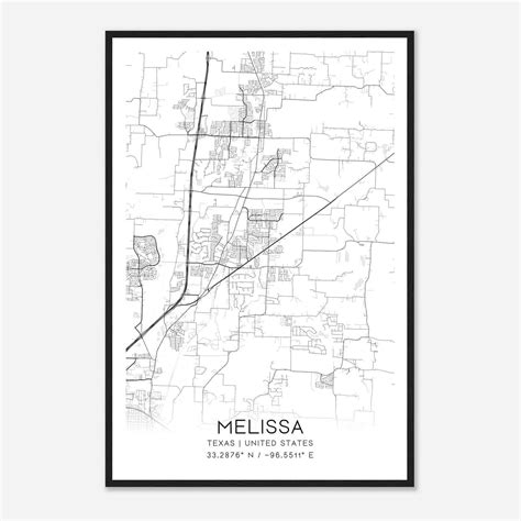 Custom Melissa United States Map Poster - Mapmory