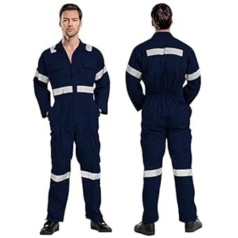 ProMaxFit Men's Long Sleeves Coverall Boiler Suit for Workshop ...