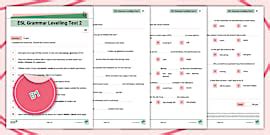ESL Grammar Levelling Test 1 [A1]