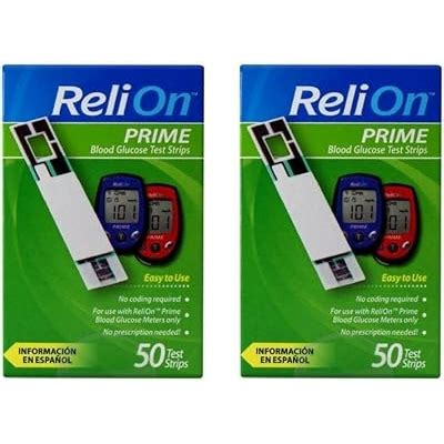 Reli On ReliOn Prime Blood Glucose Test Strips, 50 Ct 2 Pack India | Ubuy