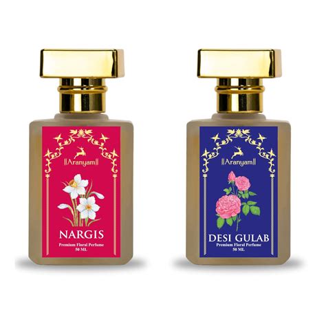 Buy Aranyam Perfumes Premium - Nargis & Desi Gulab Perfume Combo-50 ML ...