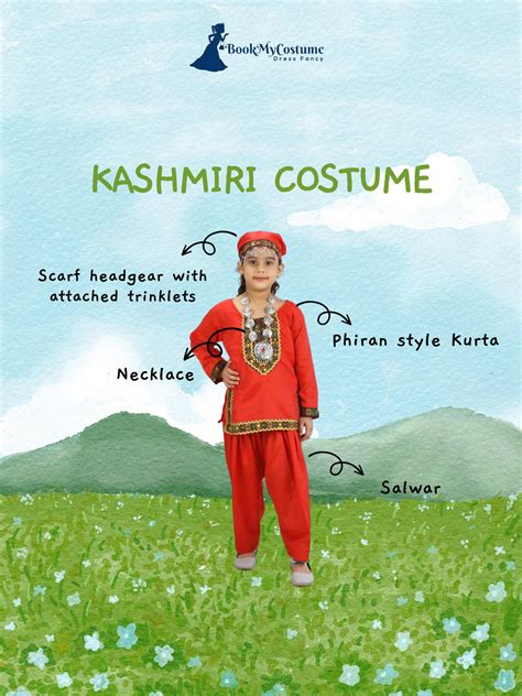 Rent or Buy Female Kashmiri Folk Costume for Girls Online in India