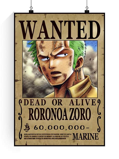 Buy Times Comic Zoro Wanted s | One Piece Roronoa Zoro Wanted s | One ...