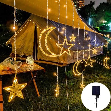 A Pack Of 3.5-Meter Solar Star And Moon Curtain Lights, Suitable For ...