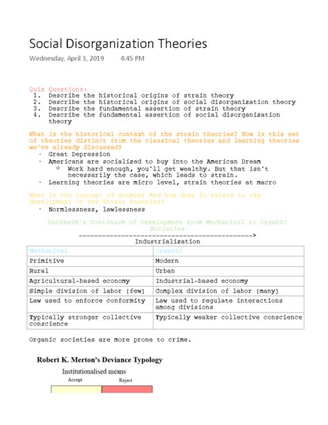 Social Disorganization Theories - Social Disorganization Theories ...