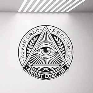 Buy GADGETS WRAP All Seeing Eye Vinyl Sticker Pyramid Eye Wall Decal ...