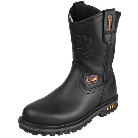 Buy CEBU Men's Steel Toe Work Boots, Utility and Construction Safety ...