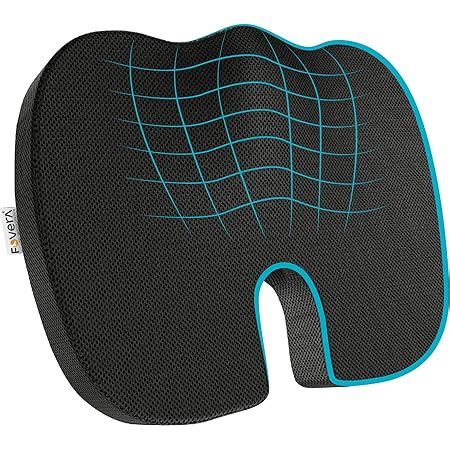 FOVERA Orthopedic Memory Foam Coccyx Seat Cushion for Tailbone ...