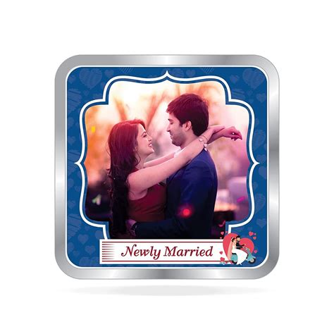 Precious Moments - Buy Personalised Silver Square Coin for Newly ...