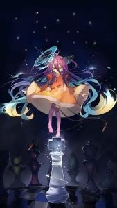 Anime Girls No Game No Life Chess Stars Hd Matte Finish Poster F-01 ...