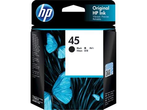 HP 45 Black Original Ink Cartridge - (51645AA) - Shop HP.com India