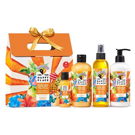 Buy Find Your Happy Place Poolside Piña Coladas Bath & Body Rituals ...