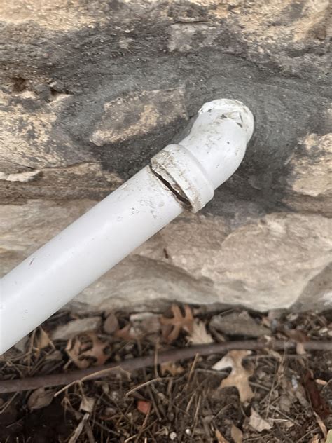 How to fix pvc pipe for sump pump that cracked? | Scrolller