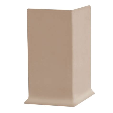 FLEXCO 4-in H x .125-in W x 0.25-ft L Dune Rubber Wall Base Outside ...
