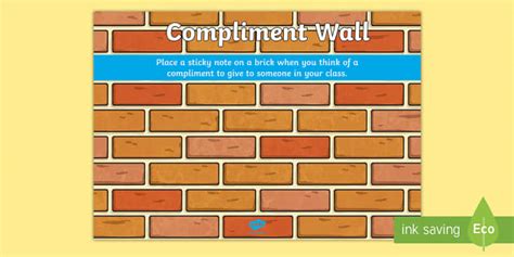 Compliment Wall Display Poster