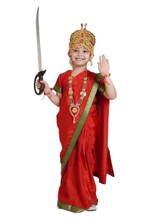 Devi Saree Costumes for Girls With Jewellery | Durga Ji Dress With ...