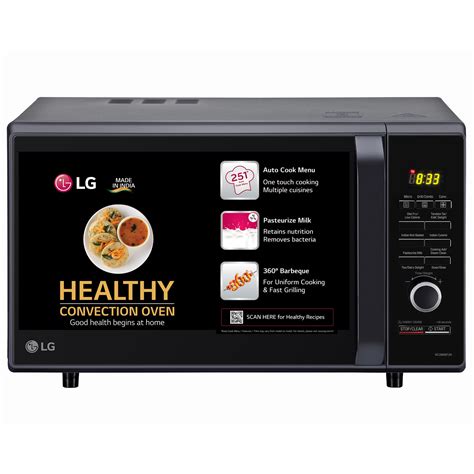 Lg 28 L Convection Microwave Oven Mc2886bfum Black 360 Motorised ...