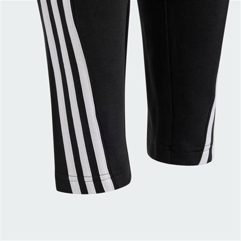 adidas Future Icons 3-Stripes Ankle-Length Pants - Black | adidas LK
