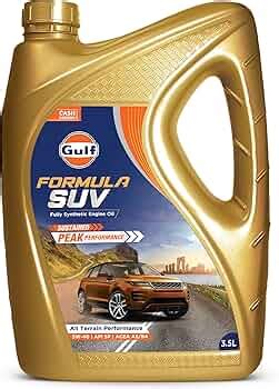 GULF FORMULA SUV 5W-40 - [3.5L] Fully Synthetic API SP and ACEA A3/B4 ...