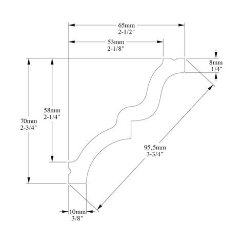 Orac Decor Orac Crown Moulding 78-in Primed Polyurethane Crown Moulding ...