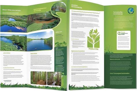 Environmental science brochure template Images - Free Download on Freepik