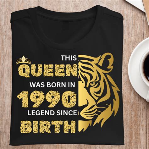 This Queen Was Born In 1990 T-Shirt | Printedcult