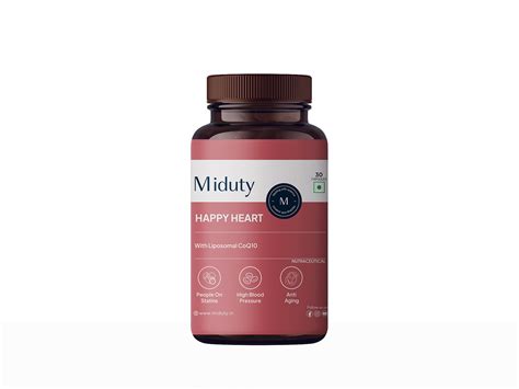Buy Miduty Happy Heart With Liposomal CoQ10 Capsule Online at Best ...