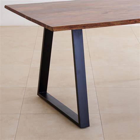 Buy Raga Sheesham Wood 6-Seater Dining Table - Brown and Black from ...