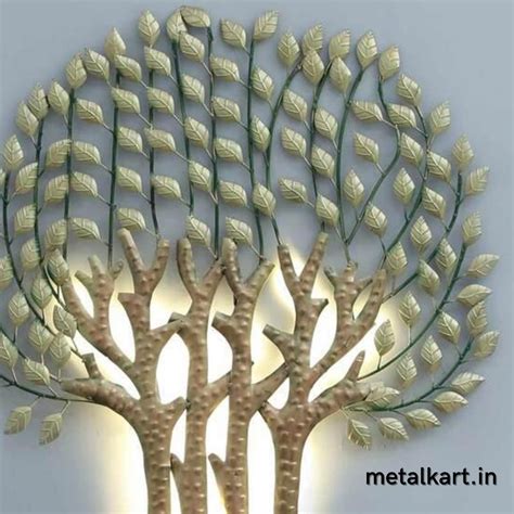 Metalkart Special Backlit Pine Tree (36 x 40 Inches) - Punam Metalcrafts