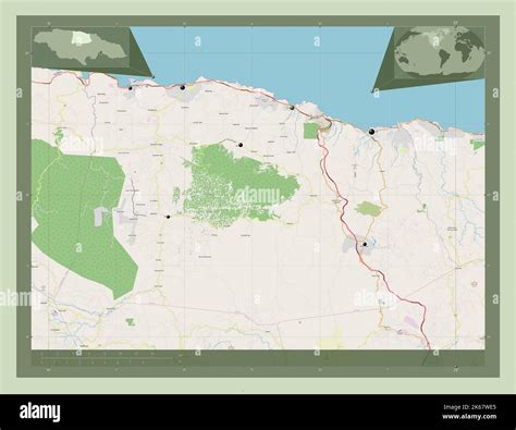 Saint Ann, parish of Jamaica. Open Street Map. Locations of major ...