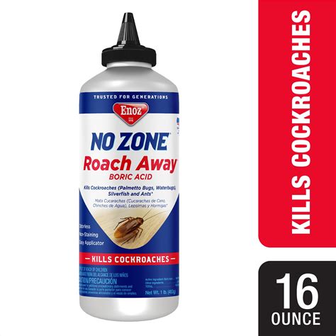 Enoz Roach Away Boric Acid Powder, Cockroach Killer, 1 Lb – Walmart ...