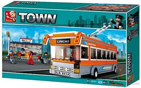 Sluban Trolley Bus,Multi Coloured, Made of Plastic Pack of 457 Pcs ...