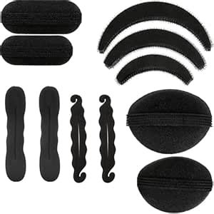 Inaaya Hair Styling Combo Of 11, 3 Donut Hair Base Hair Puff set Tic ...