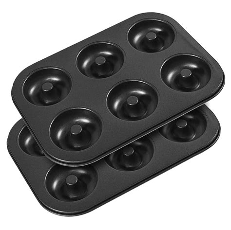 FREEAMG 10.4" x 7.28" Non-Stick Donut Baking Tray | Donut Tray with 6 ...