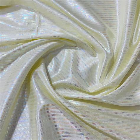 Buy Light Yellow Stripes D Rainbow With Lurex Knit Lycra Fabric Online ...
