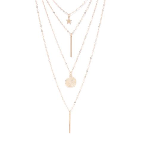 Celestial Layers Gold Pendant Necklace – Mode & Minimal