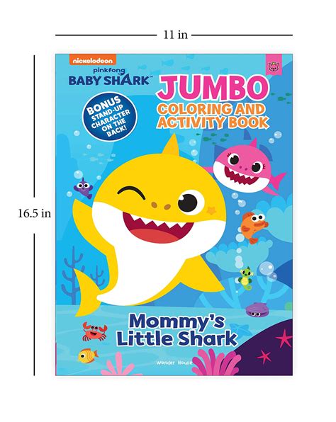 Buy Pinkfong Baby Shark Mommys Little Shark Jumbo Coloring and Activity ...