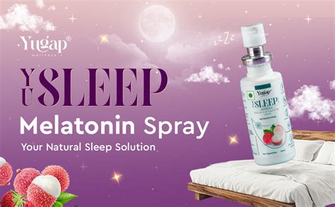 Yugap Yusleep Melatonin Sleep Spray with Vitamin B6 – Fast Oral Sleep ...