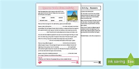 Igneous Rocks KS2 Cloze Activity (teacher made)