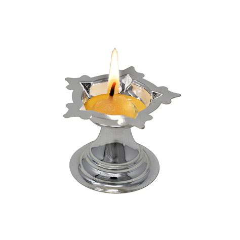 Silver Akhand jyoti Diya Hallmark certified ~ caratcafe – CaratCafe