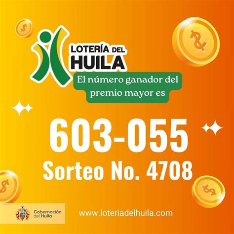 Resultado Lotería del Huila sorteo 4708 - 17 de junio de 2025 - Lotería ...