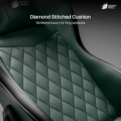 Ghost Gaming Chair with Footrest - 180° Recline & 4D Armrests | Green Soul
