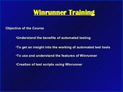 WinRunner Automation Testing 的图像结果