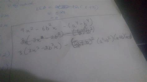 9x2-6b2x -(a4-b4) Factories method - Brainly.in