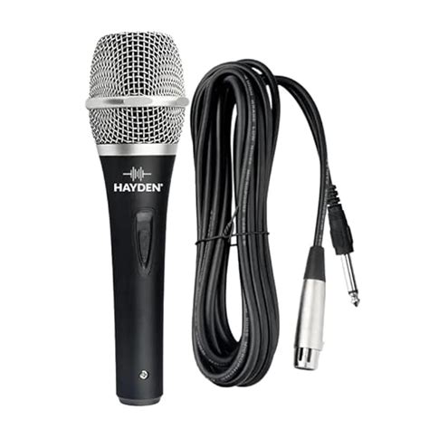 Hayden BK-103 Dynamic Cardioid Vocal Microphone with 5-Meter XLR Cable ...